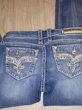 Rock Revival Women's Dark Blue Washed Skinny Jeans